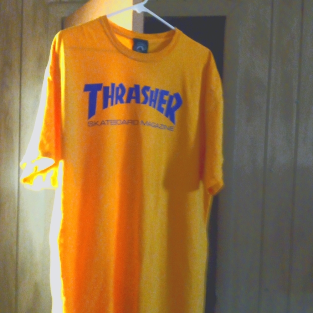 Yellow and blue original thrasher 👕 tshirtxxxl